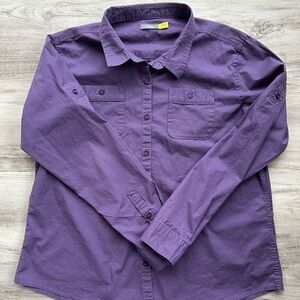Cabela's Purple Button Down Shirt